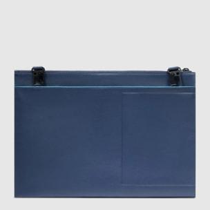 Piquadro Pochette porta iPad® in pelle con tasca per AirPods®, protezioni antiurto e RFID