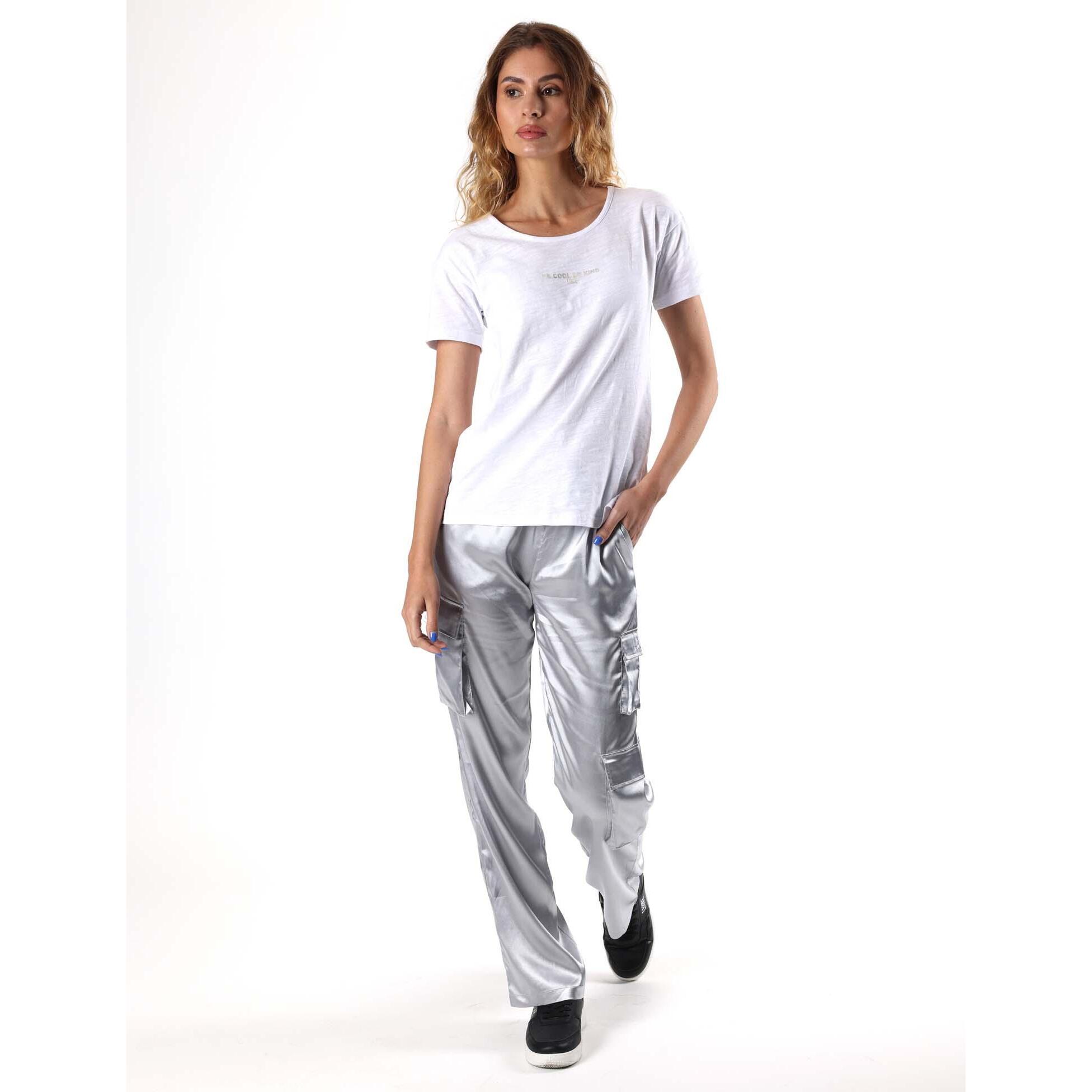 Pantalón cargo de mujer Leone Be Glam con grandes bolsillos