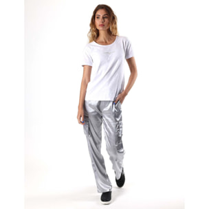 Pantalón cargo de mujer Leone Be Glam con grandes bolsillos