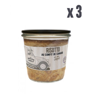 Lot de 3 - Risotto de canard aux cèpes - 3 x 320g