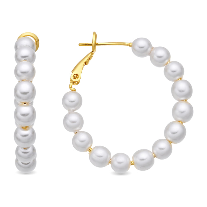 Pendientes Rabak acabado oro amarillo 18k