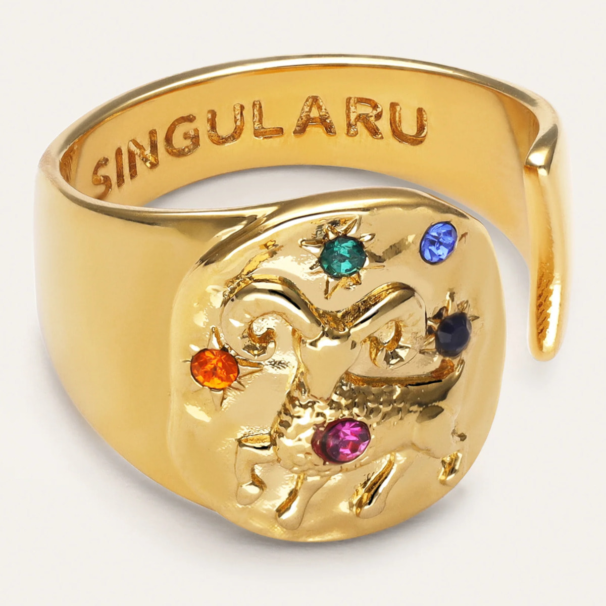 Anello Organic Colors Zodiac Placcato Oro