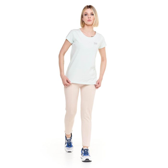 T-shirt logo piccolo donna con maniche corte Training