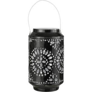 J-Line lanterne Haute Perforé - fer - noir