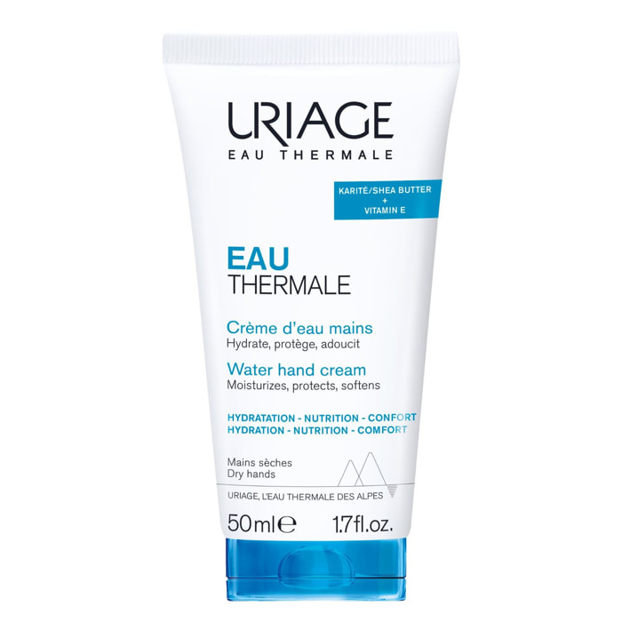 Eau Thermale - Crème d'Eau Mains - Hydrate, Protège & Adoucit 50 ml