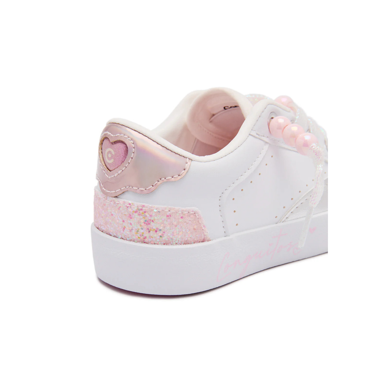 Zapatillas de Niña con Detalles Brillantes y con Cordones
