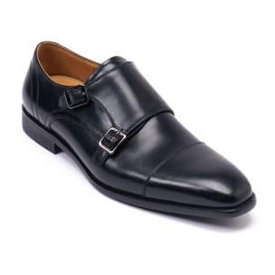 Monk strap British Passport Nero