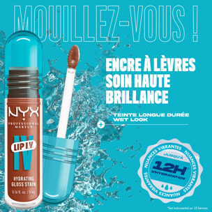 NYX Professional Makeup, Lip IV, Gloss, jusqu'à 12h d'hydratation, hautement pigmenté, fini brillant, Caramel Drip