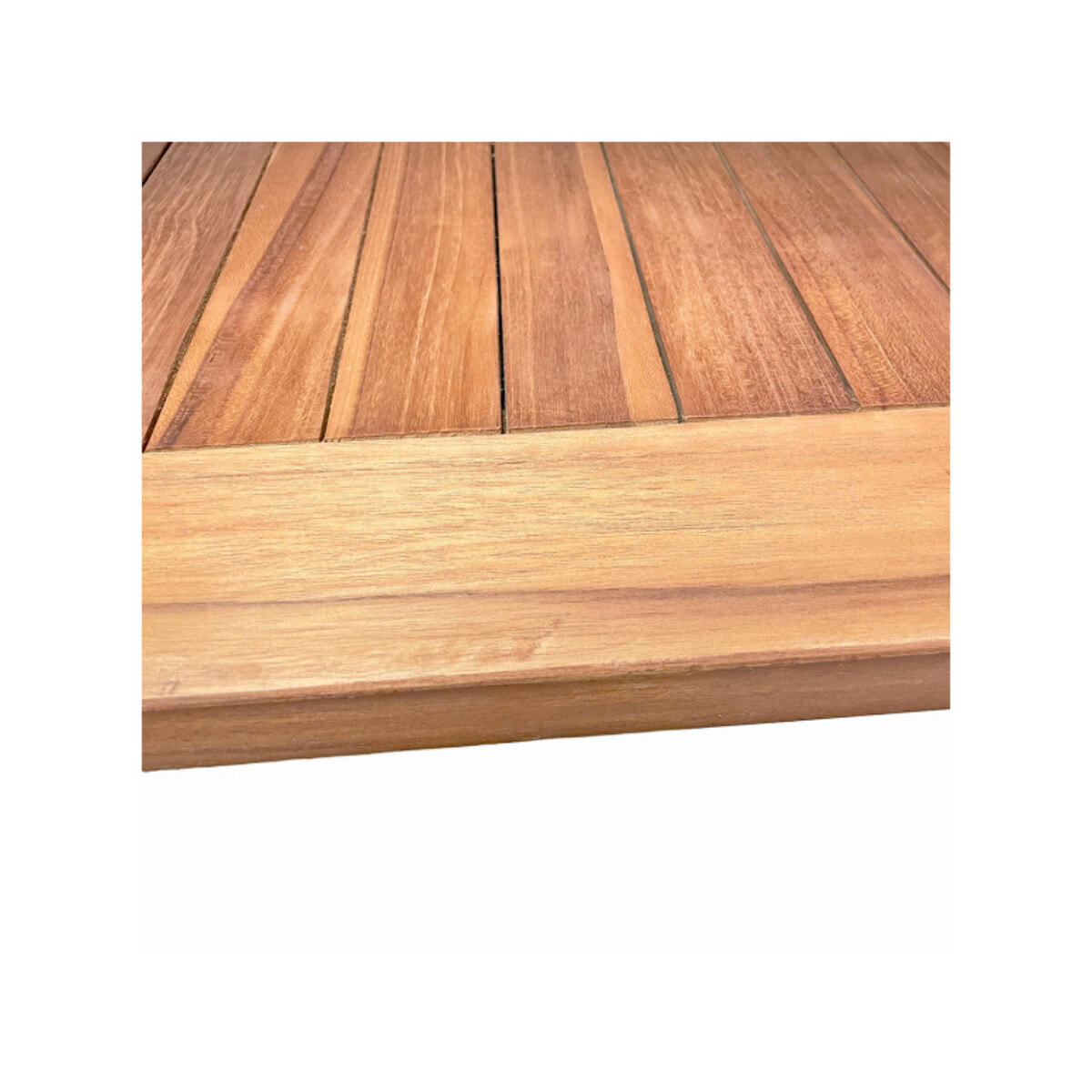 Table de jardin carrée 150 x 150 cm en bois de teck massif - TECKIA
