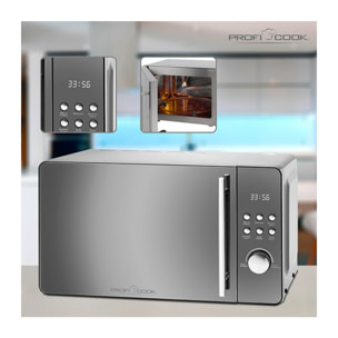 Micro-ondes avec gril 2en1 20L 1280W Proficook PC-MWG 1175 Silver