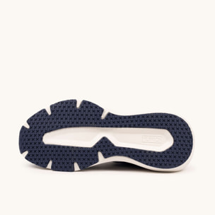 Zapatilla Deportiva Knit Azul Marino y Burdeos MUNICH LOOP