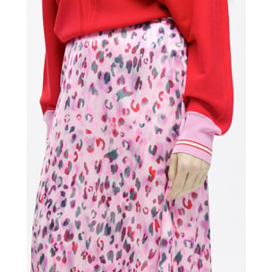 Gonna midi svasata stampa animale