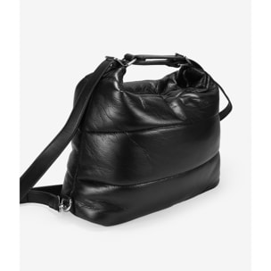 Bolso mochila negro con acolchado