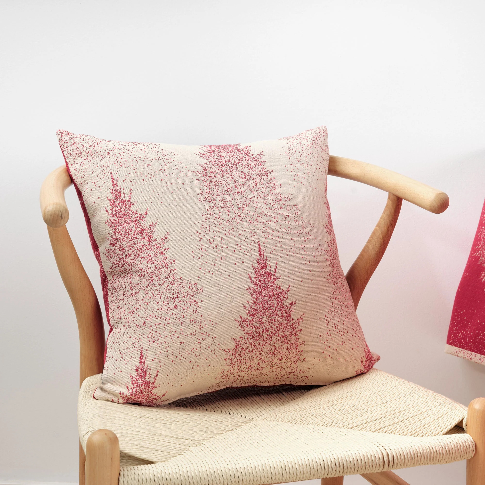 Housse de coussin jacquard réversible 45x45 cm 33740