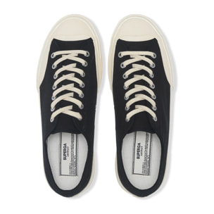 Superga - Sneakers Uomo Donna Nero - 2432 WORKS LOW CUT COTTON CANVAS