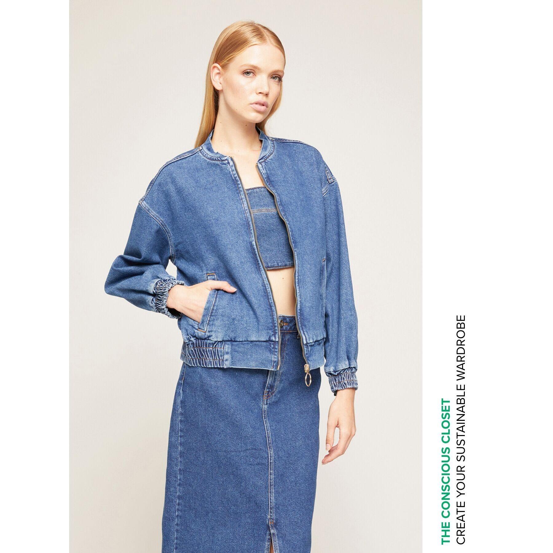 Motivi - Bomber in denim - Blu