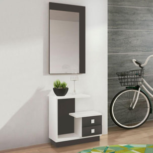 Mueble de recibidor Star Blanco - Grafito