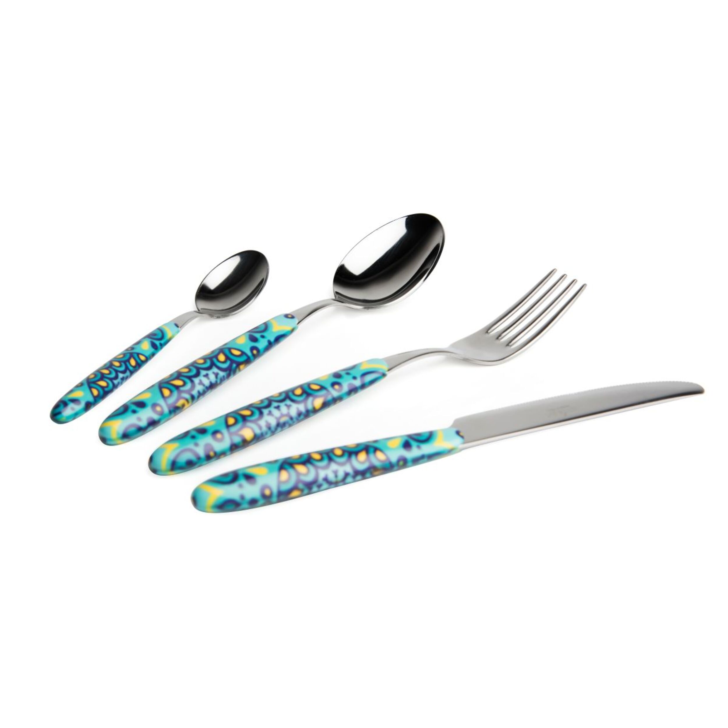 Service 24 couverts Excelsa – Mandala Mediterraneo, Acier Multicolore