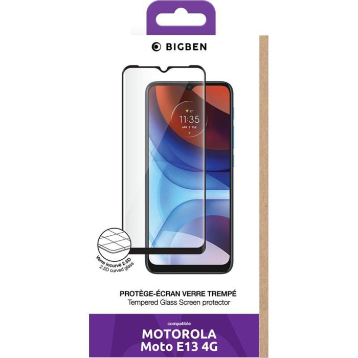 Protège écran BIGBEN Motorola E13 4G black