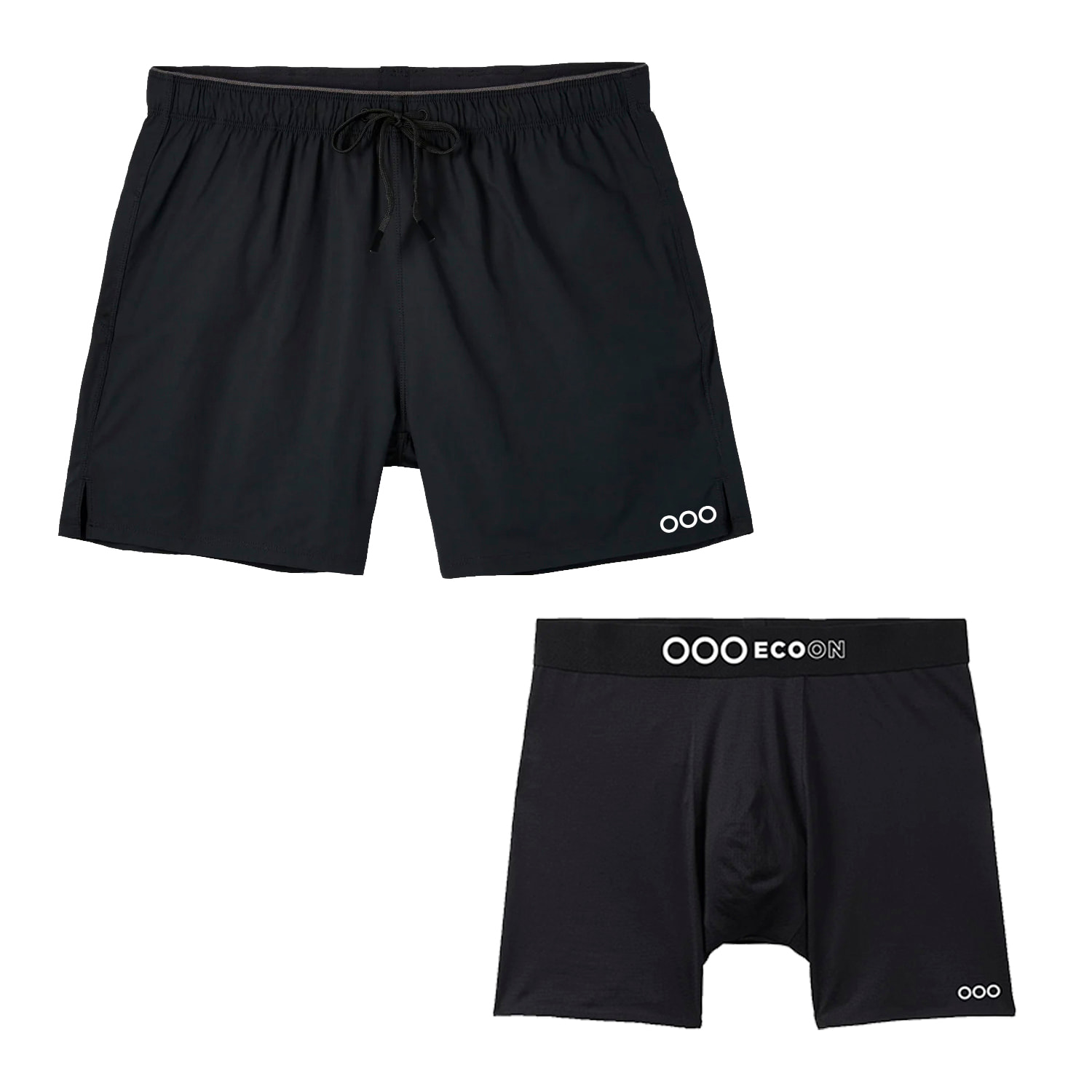 Pantalón corto deportivo para hombre ECOON Milan - Negro