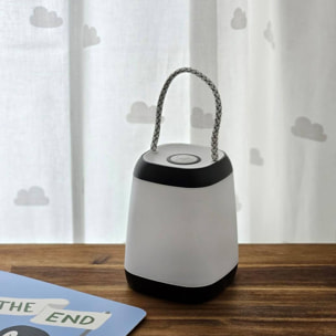 Well Home Lámpara de Sobremesa Portátil LED con Cuerda - 3 Funciones en Luz Amarilla Cálida 9x9x12cm