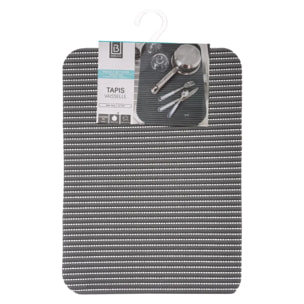 Tapis de vaisselle microfibre 32x44,5cm gris