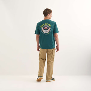 Camiseta MUNICH Ride streetwear hombre de algodón orgánico verde