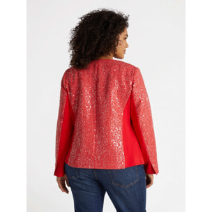Fiorella Rubino - Chaqueta de tejido de lúrex - Rojo
