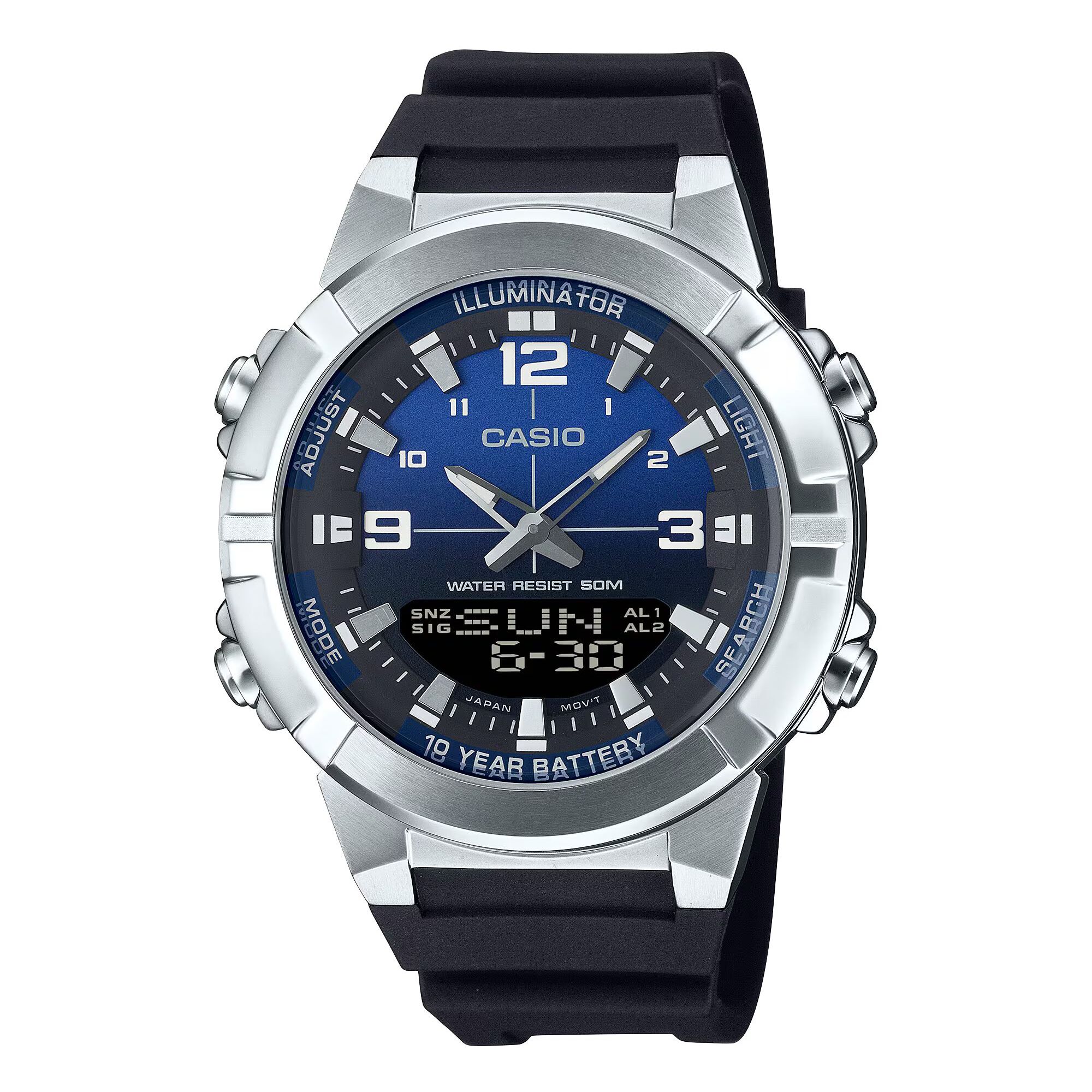 Reloj Casio AMW-870A-2A Hombre Digital Cuarzo con Correa de Resina