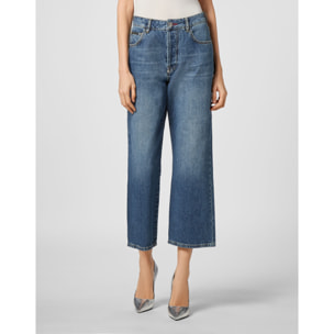 PHILIPP PLEIN Denim Trousers Loose Fit ICONIC PLEIN