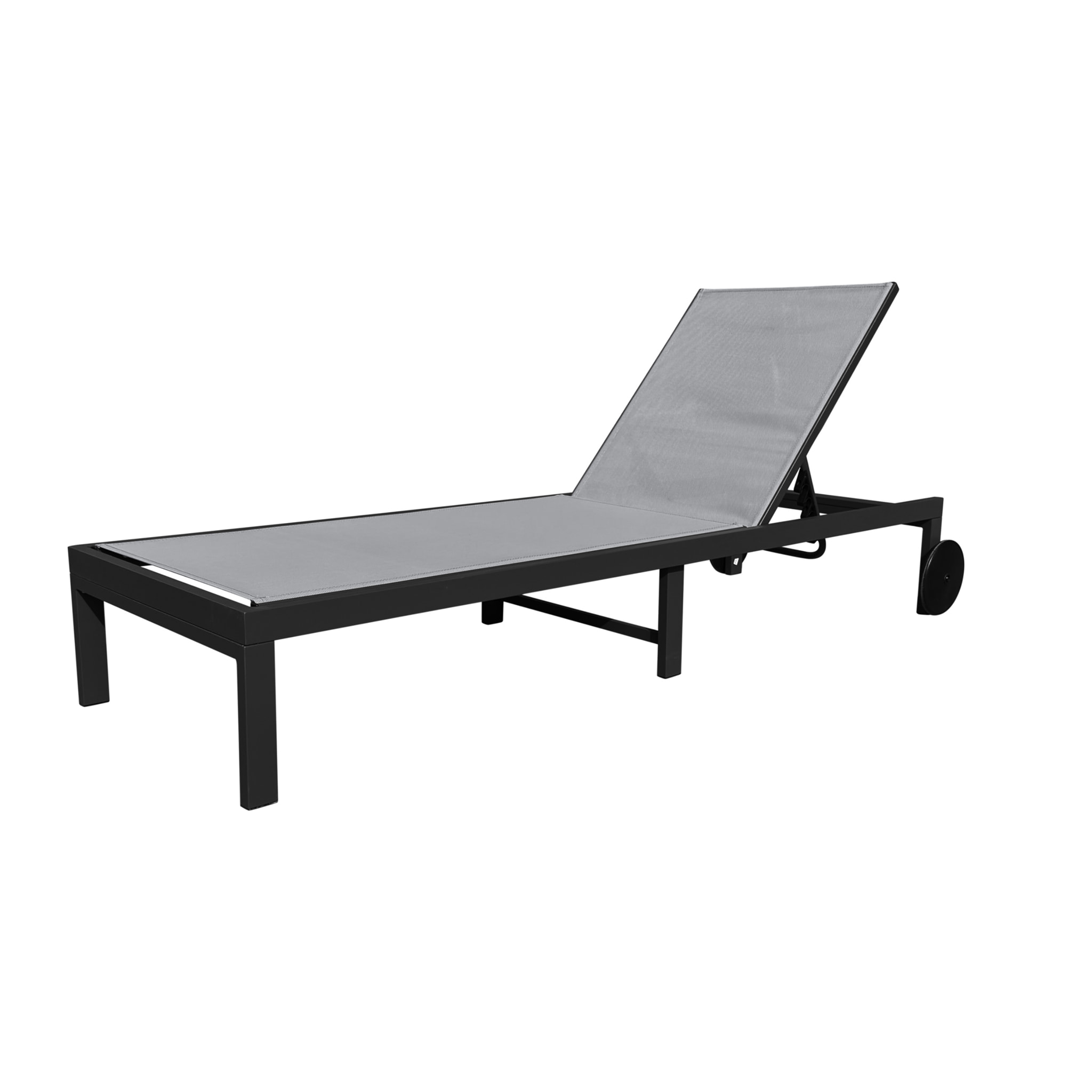 Tumbona – Aluminio y textilene gris