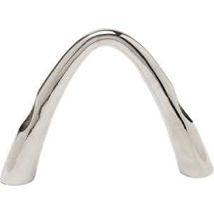 Bougeoir Bow Duo 21cm chromé Kare Design