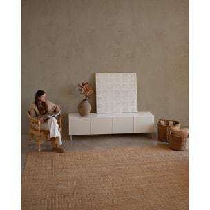 Mueble TV lacado en tono arena en varias medidas