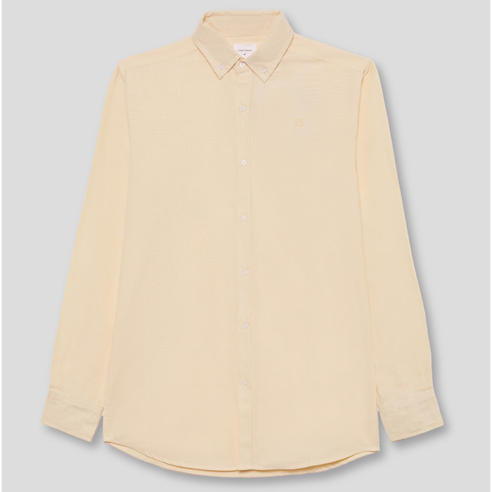 Camisa Oxford para niño de 2 a 16 años, disponible en varios colores | Color: Amarillo crema | Composición: 100% Algodón | Talla: 2 años | Street Monkey
