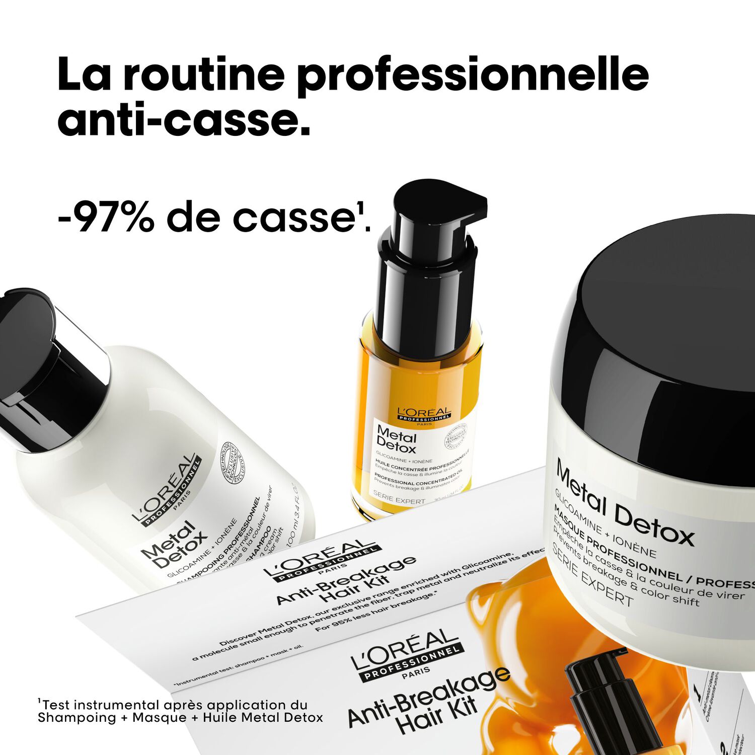 Serie Expert Metal Detox - Kit Découverte Trio Shampoing Metal Detox 100 ml + 2 Produits