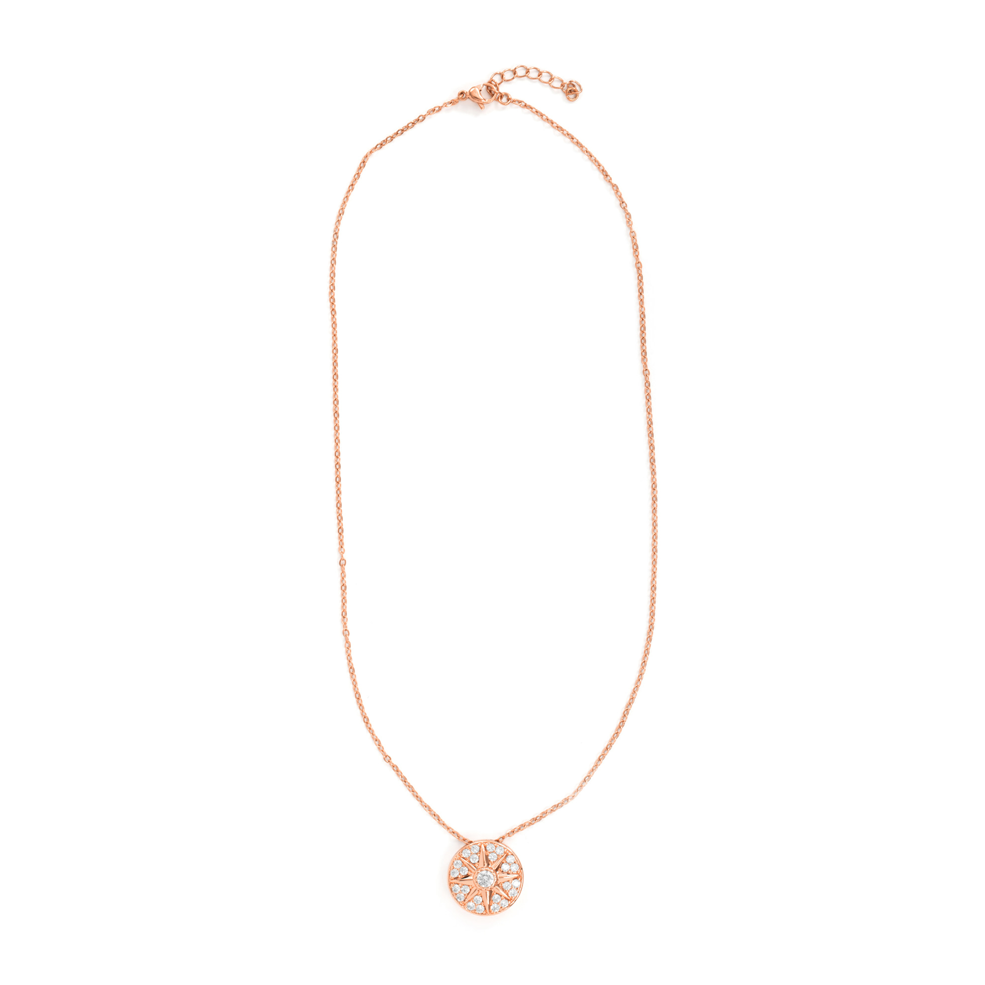 Collar Fredry acabado oro rosa 18k