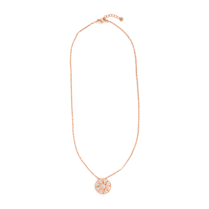 Collar Fredry acabado oro rosa 18k