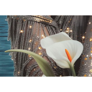 STAMPA C/LED SU TELA LACCATA C/CORNICE VENUS CM 70X4
X100