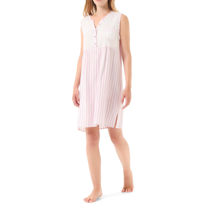 Camisón corto fucsia