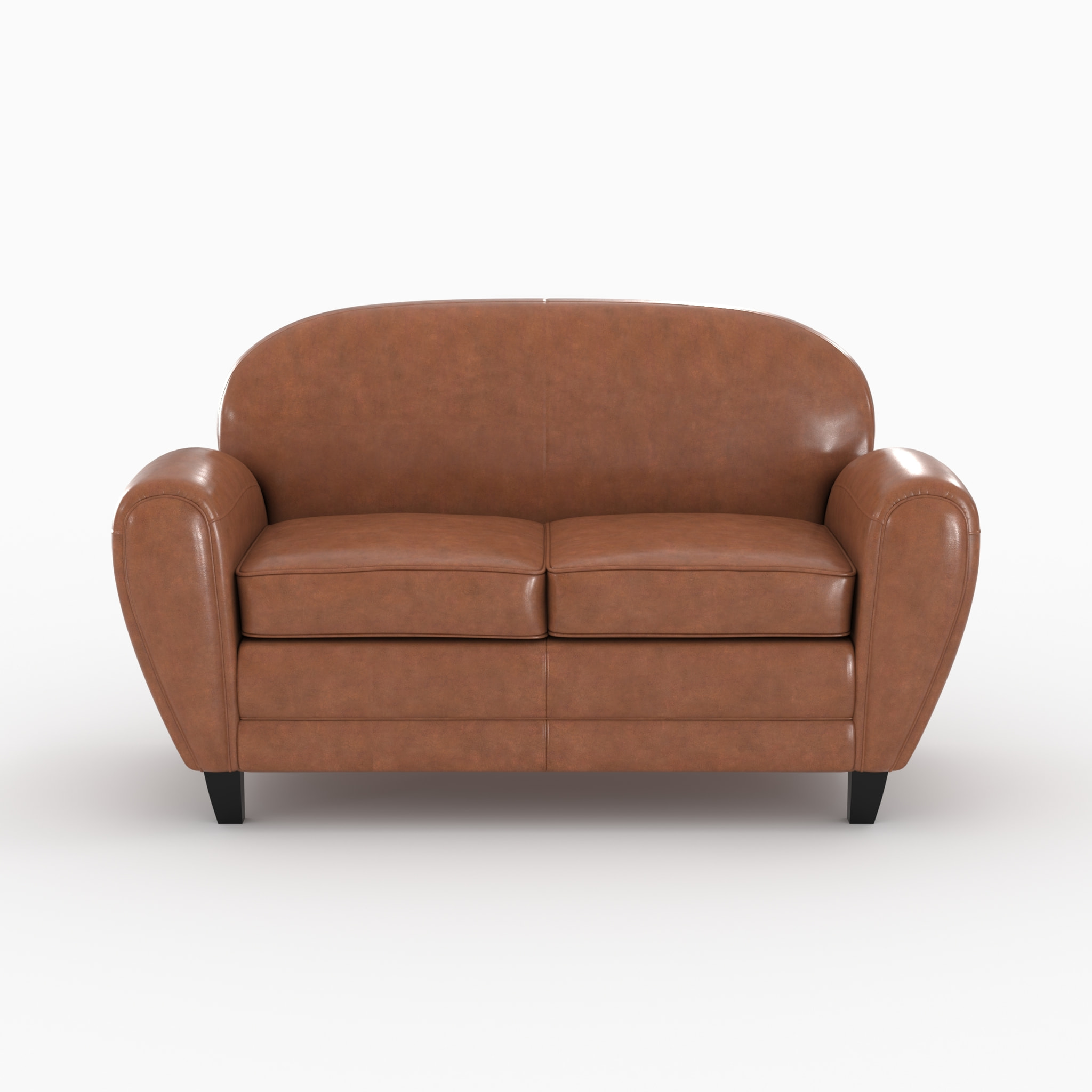 Ensemble canapé et fauteuil camel 3 places - Club - Club