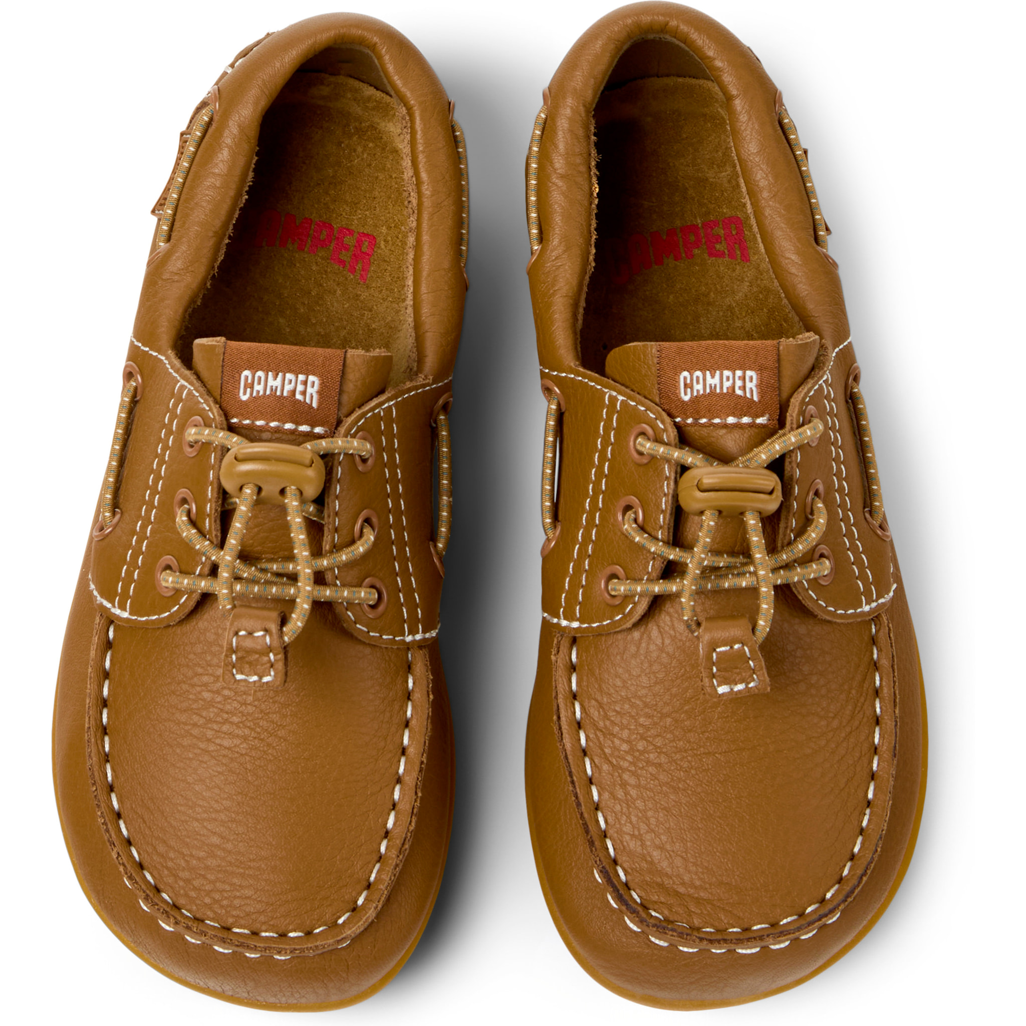 Zapatos de cordones - CAMPER Peu Cami - Marron - Cuero liso