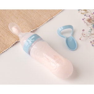 CUCHARA ALIMENTADORA PARA BEBÉS AZUL CLARO