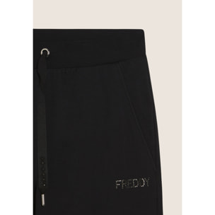 Pantaloni Sportivi con gamba Dritta e strass FREDDY