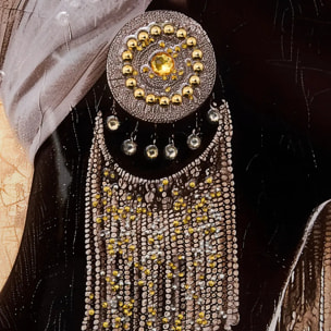 Toile imprimée Mercury doré 60x60cm