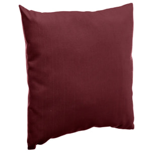 Coussin déco d'extérieur Korai Bordeaux 40x40 cm