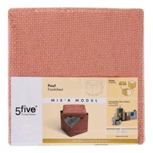 Pouf Mix'n Modul pliable 31x31cm terracotta