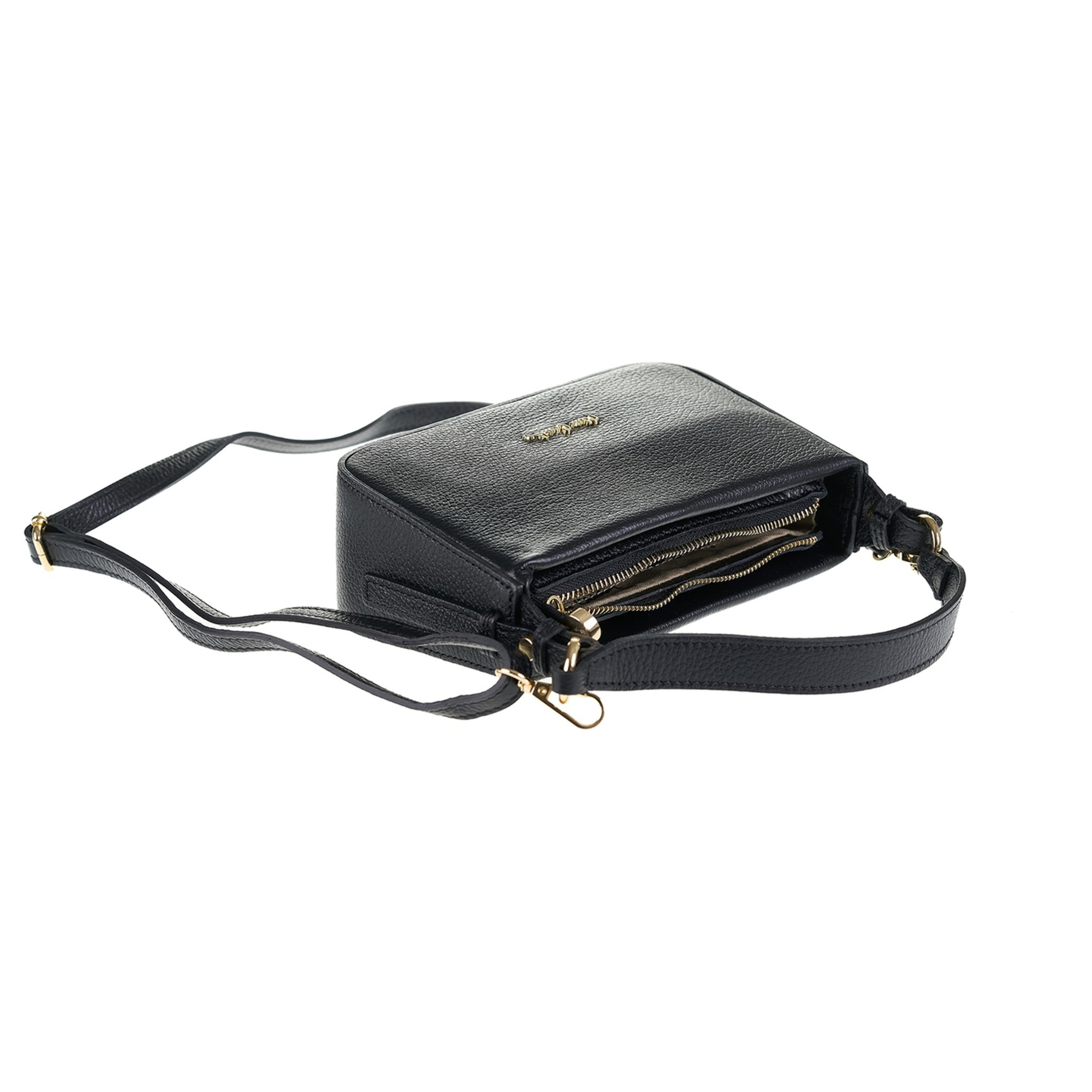 Borsa a spalla da donna Made in Italy - Modello Elowen - 100% pelle - 23.0 x 13.0 x 7.0 cm