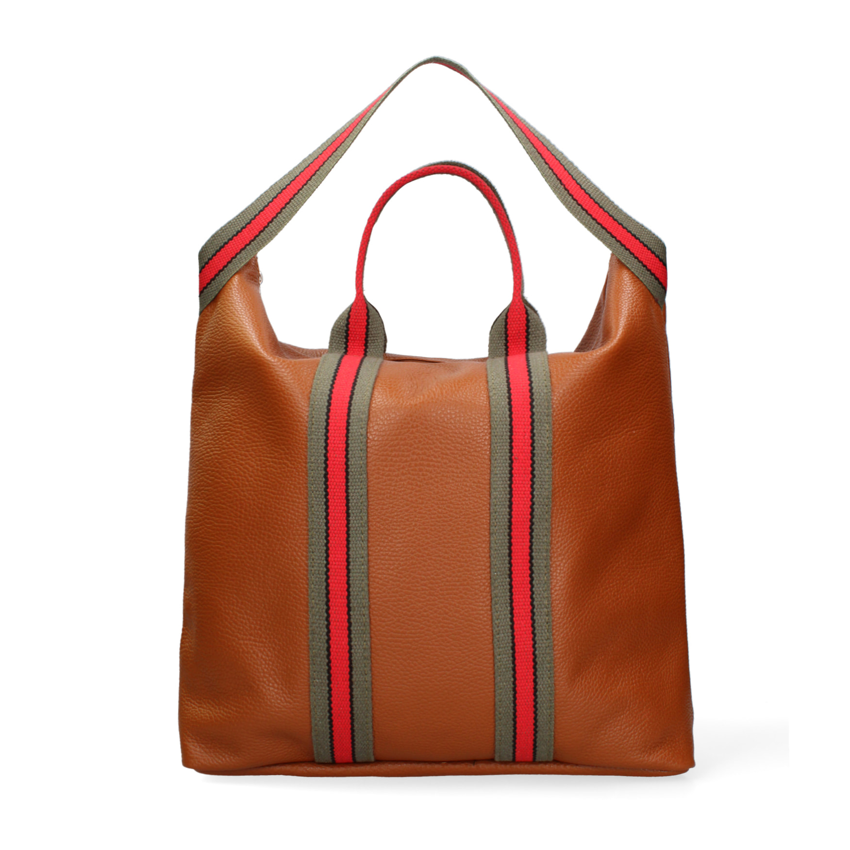 Borsa a mano convertibile in zaino  da donna In Vera pelle Made in Italy 43x38x12 cm