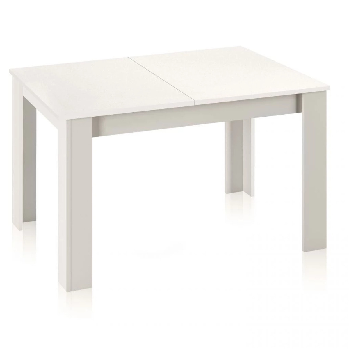 Mesa de comedor extensible Danna 140 Blanco Brillo
