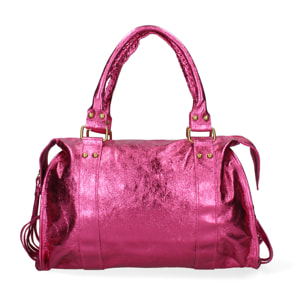 Borsa a spalla da donna In Vera pelle Made in Italy 41x28x13 cm